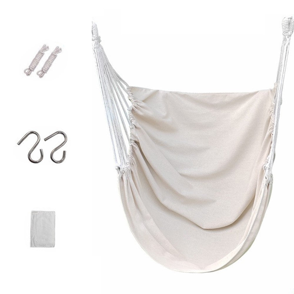 Outdoor Camping Patio Yard Canvas Hammock Chair Hanging Swing Seat