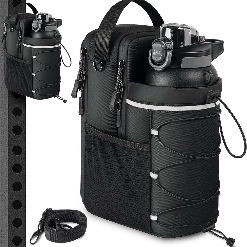 Magnetic Water Bottle Holder for Gym Fitness Reflective Outdoor Crossbody Bag with Strong Magnets
