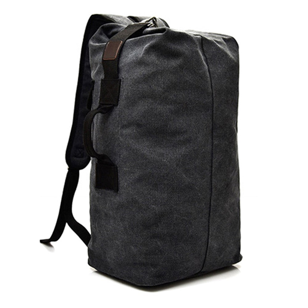 Super Large Canvas Travel Backpack Hiking Camping Rucksack Notebook Computer Laptop Shoulders Bag, Size: L