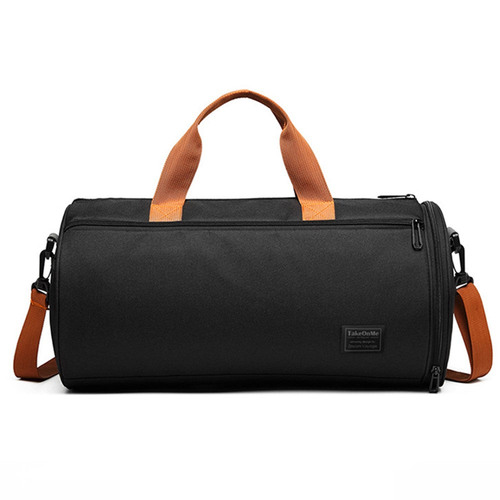 Waterproof Polyester Sports Fitness Yoga Tote Crossbody Bag Travel Luggage Bag with Shoe Compartment