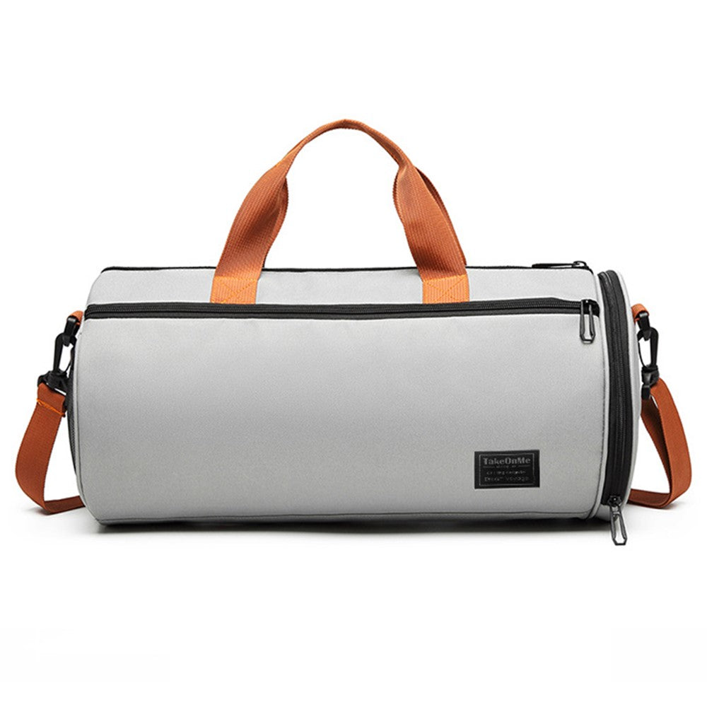 Waterproof Polyester Sports Fitness Yoga Tote Crossbody Bag Travel Luggage Bag with Shoe Compartment