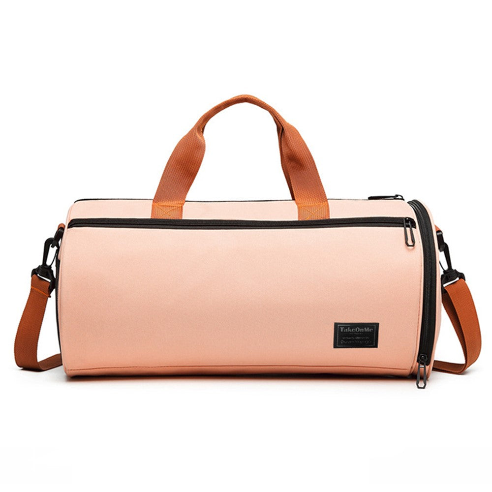 Waterproof Polyester Sports Fitness Yoga Tote Crossbody Bag Travel Luggage Bag with Shoe Compartment