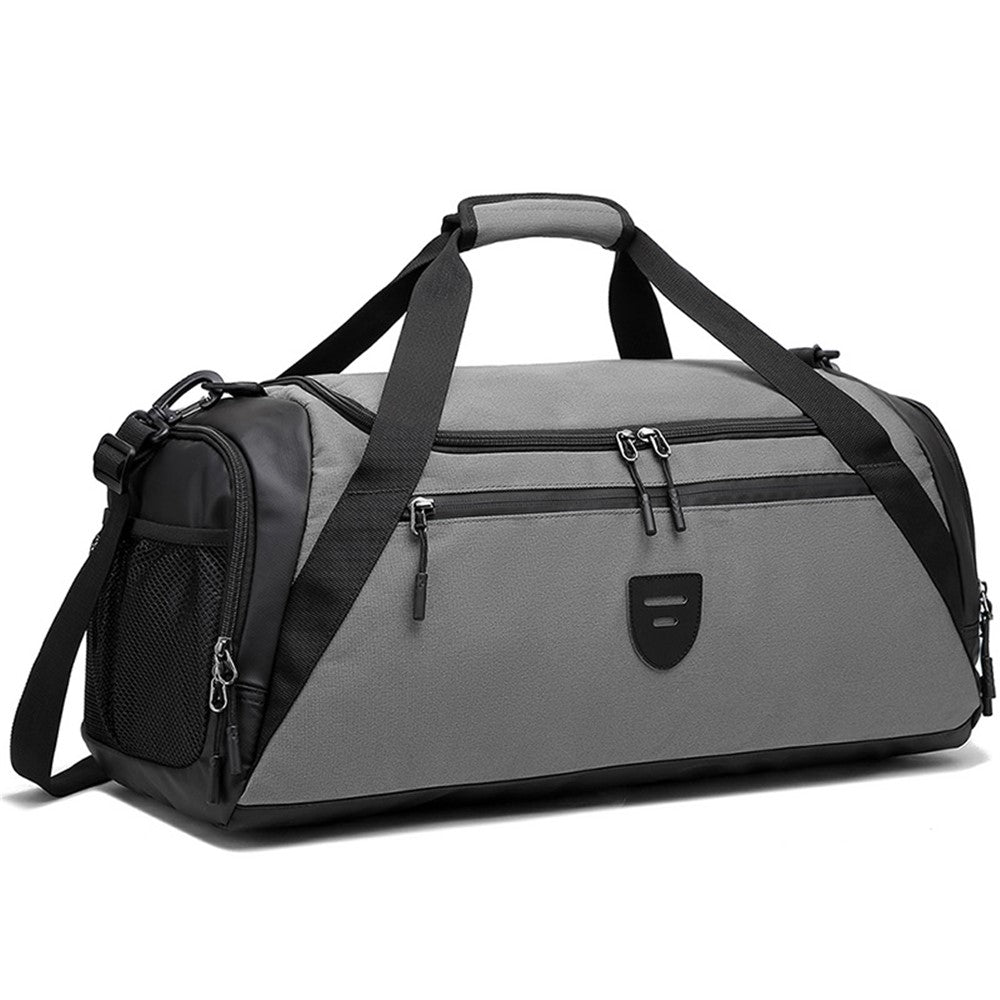 Large Capacity Polyester Sports Fitness Tote Crossbody Bag Travel Luggage Bag with Shoe Compartment