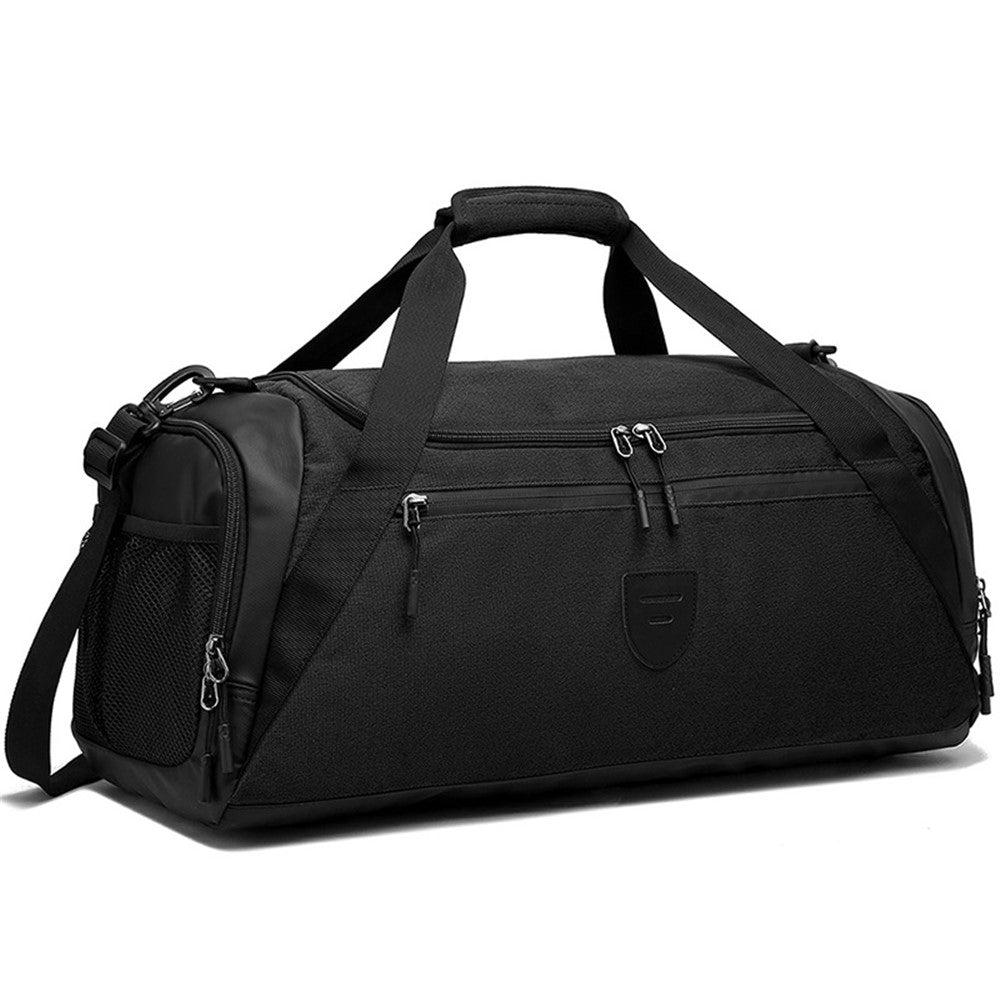 Large Capacity Polyester Sports Fitness Tote Crossbody Bag Travel Luggage Bag with Shoe Compartment