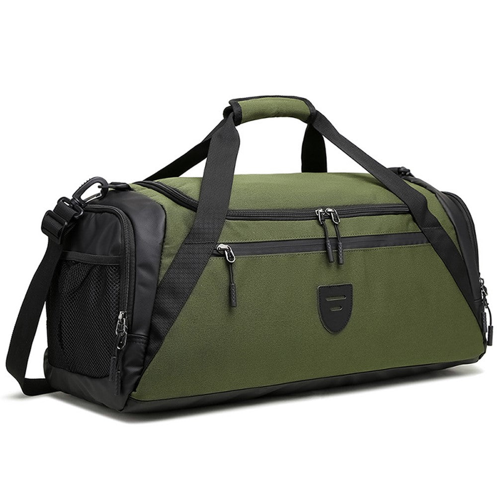 Large Capacity Polyester Sports Fitness Tote Crossbody Bag Travel Luggage Bag with Shoe Compartment
