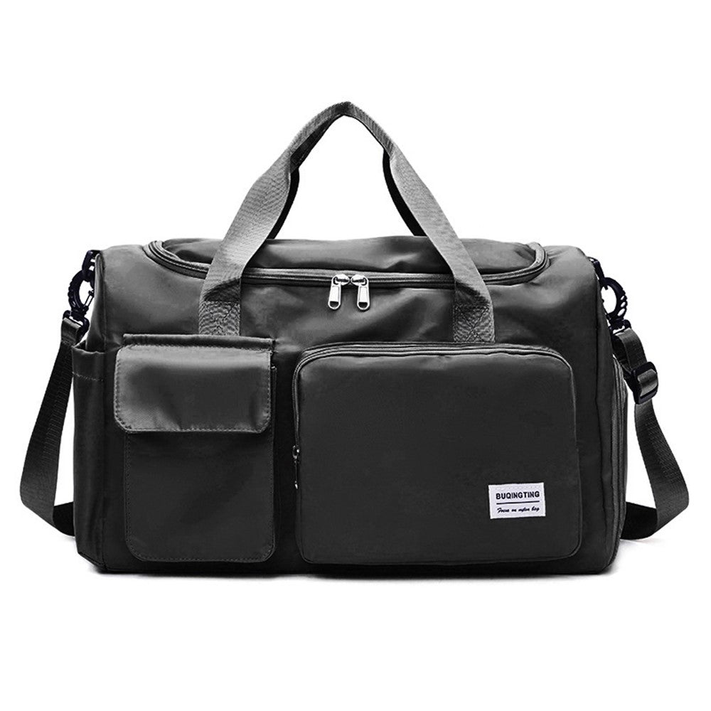 Oxford Cloth Sports Travel Duffle Bag Carry-On Bag Weekend Overnight Bag with Wet and Dry Separation Pocket