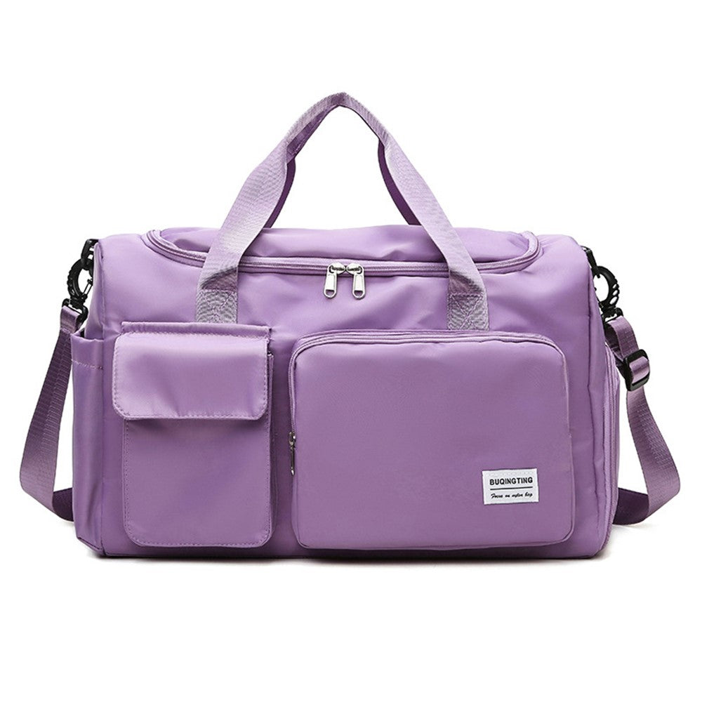 Oxford Cloth Sports Travel Duffle Bag Carry-On Bag Weekend Overnight Bag with Wet and Dry Separation Pocket