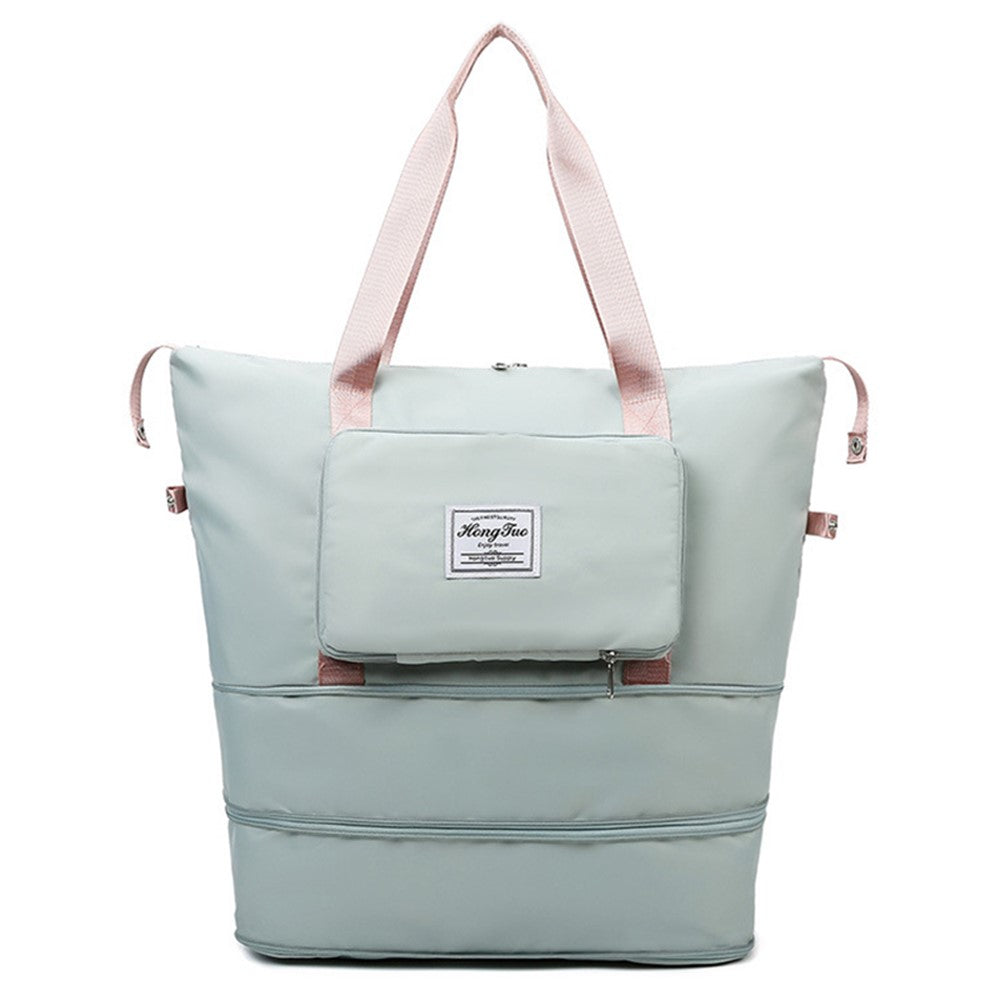 HT-237 Folding Design Oxford Cloth Handbag Gym Tote Bag Travel Weekender Hand Bag