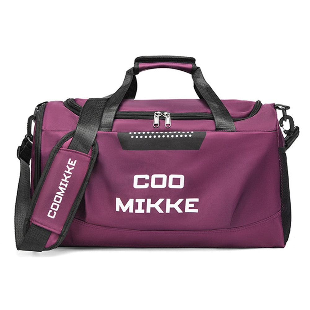 Oxford Cloth Sports Gym Bag Duffle Bag Weekend Overnight Shoulder Bag with Wet Dry Separation Pocket