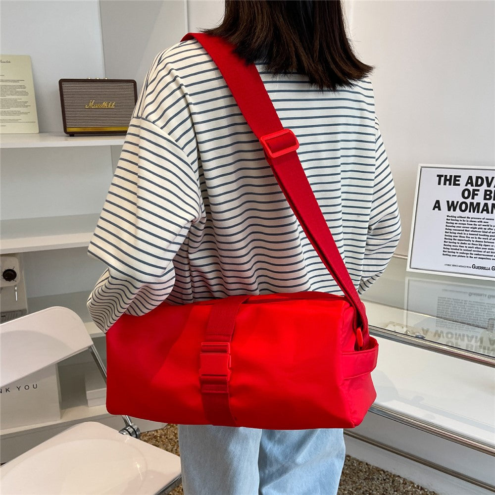 Nylon Sports Gym Bag Duffle Bag Weekend Overnight Shoulder Bag Handbag