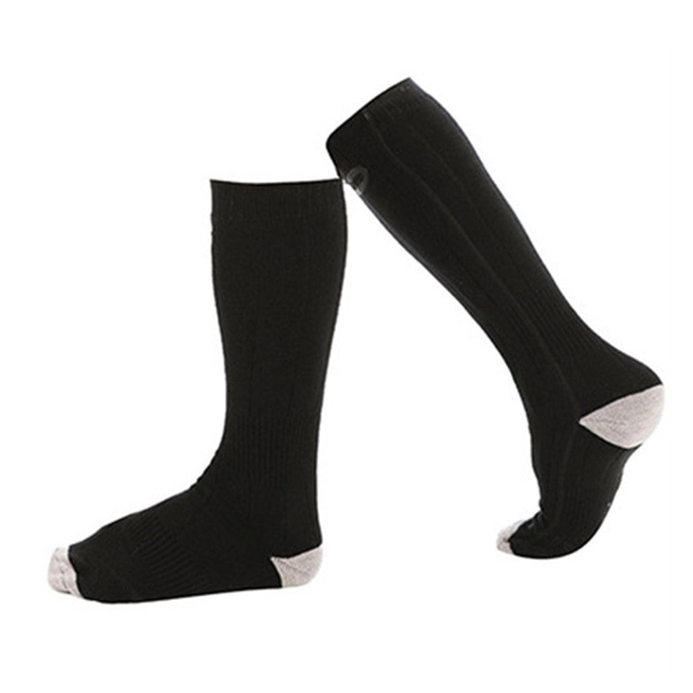 Winter Outdoor Washable Electric Heating Socks 3 Modes Elastic Cotton Socks without Power Bank