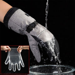 1 Pair Winter Waterproof Heating Hand Warmer Touch Screen Electric Thermal Gloves for Snowboard Cycling Ski with Battery Box