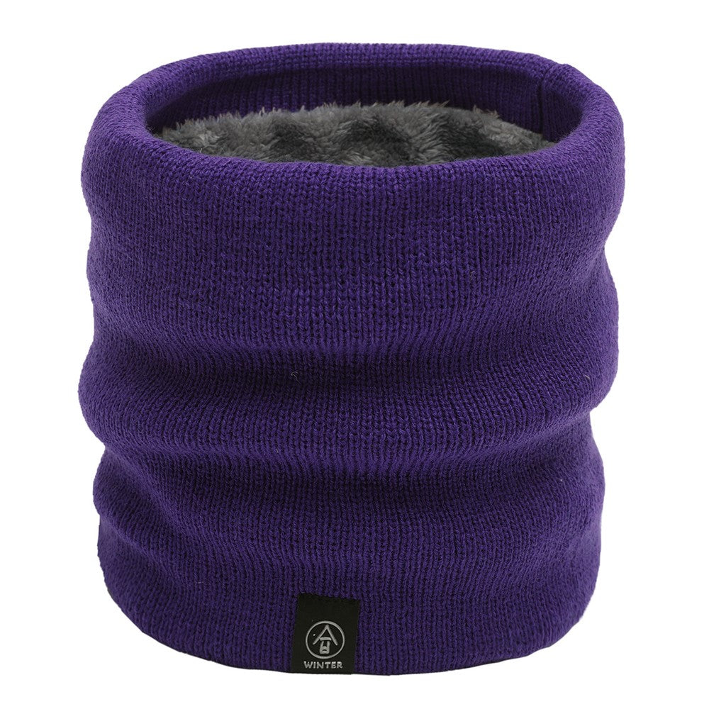Winter Neck Warmer Fleece Neck Gaiter Thick Windproof Scarves for Women Men