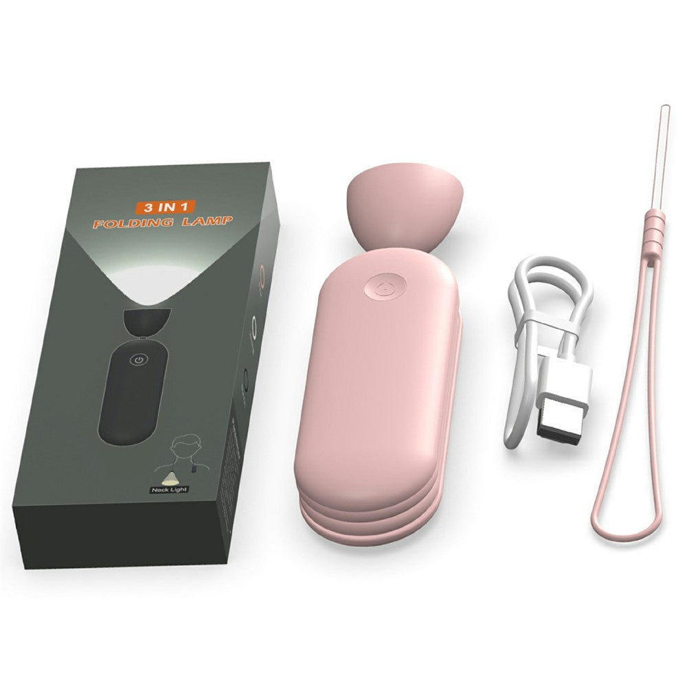 F18 Foldable Neck Light LED Reading Lamp Rechargeable Outdoor Sports Repair Work Study Illumination Light