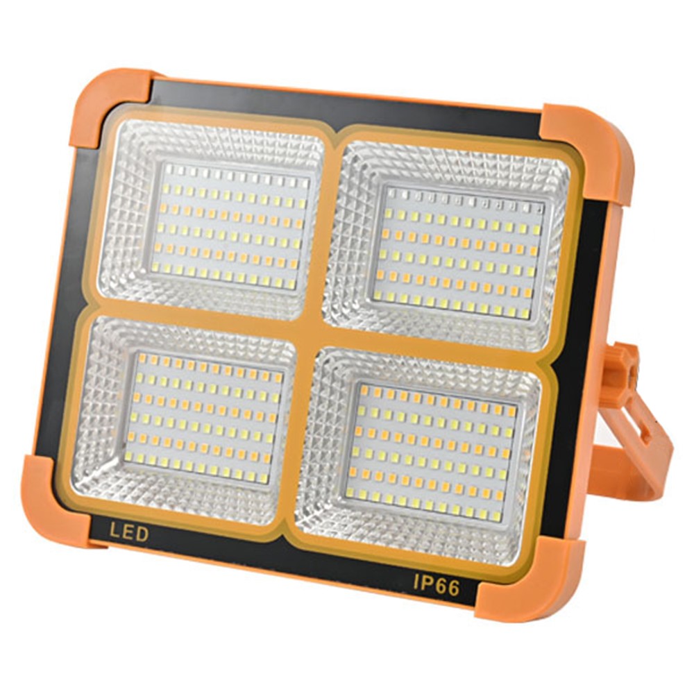 Large 4 Grid 4800W Solar 2835 LED Light Outdoor Camping Rechargeable Floodlight Super Bright Emergency Lamp
