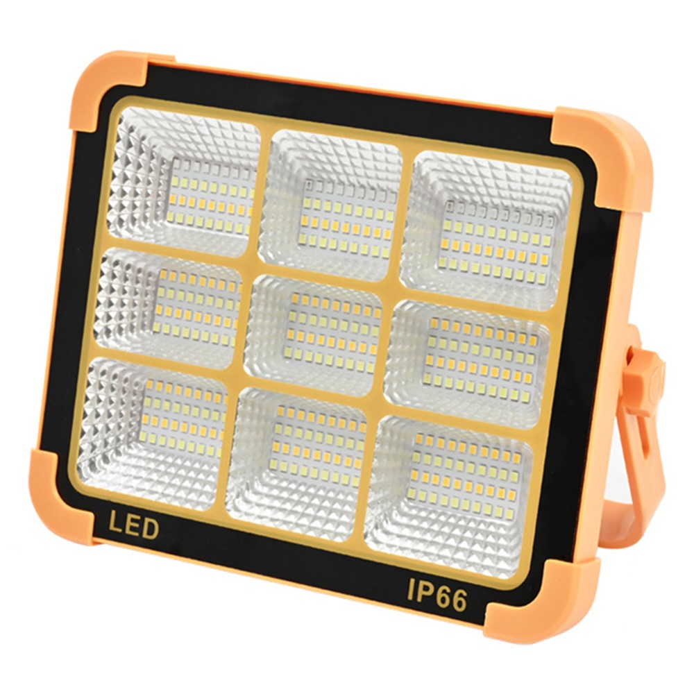 Large 9 Grid 7000W Solar LED Light Outdoor Camping Rechargeable Floodlight Super Bright Emergency Lamp