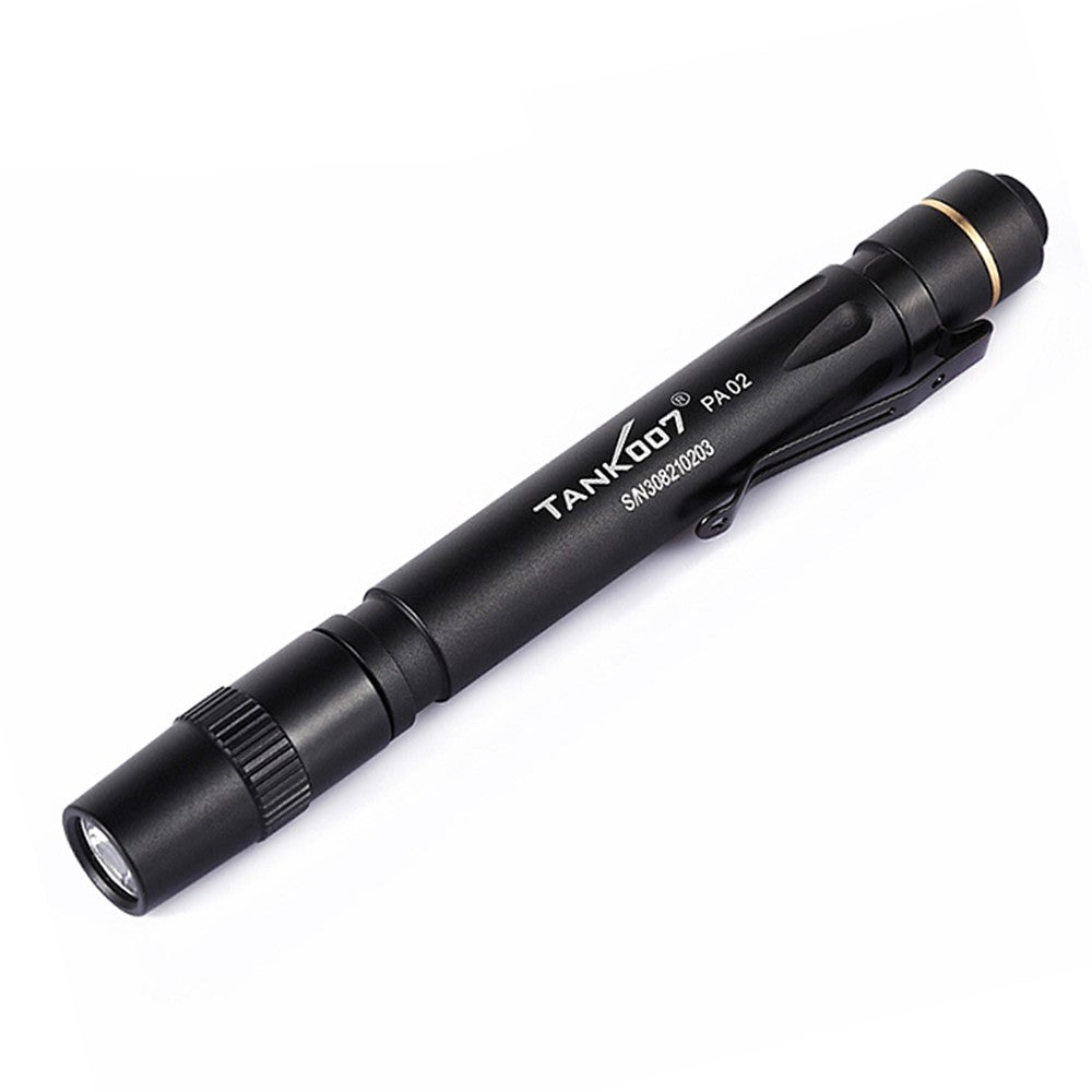 TANK007 PA02 Portable Medical Penlight Flashlight Waterproof Mini Clip On LED Torch No Battery