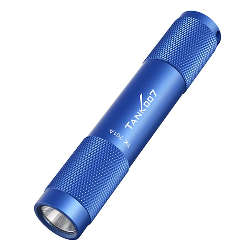 TANK007 TK701A Waterproof Mini Flashlight with Keyring 80 Lumens Portable LED Torch No Battery