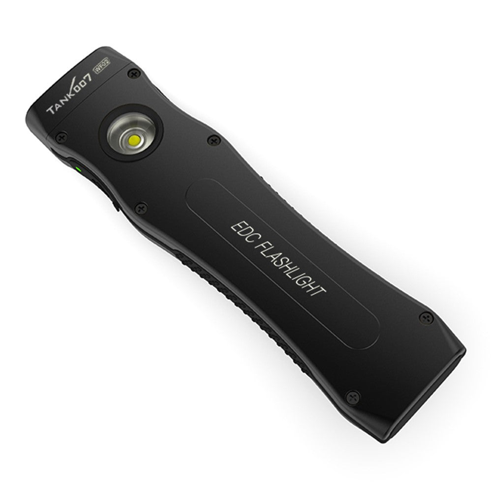 TANK007 WF02 Dual Light Source EDC Flashlight 1.5m Anti Drop Ultra Thin Clip On Mini LED Torch