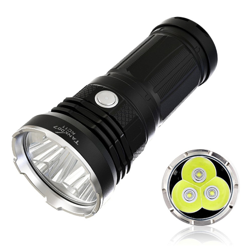 TANK007 KC11 IPX8 Waterproof High Power LED Flashlight 6 Modes 8000 Lumens Rechargeable Torch