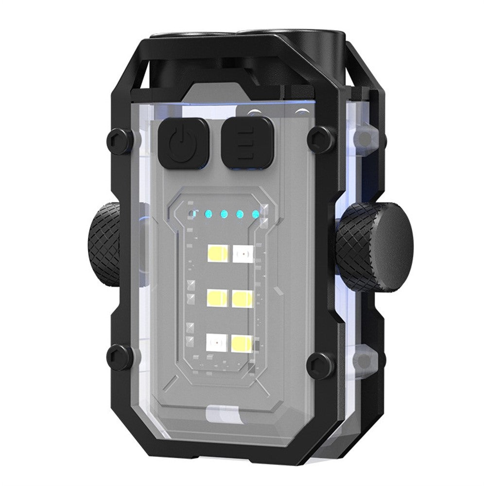 YSD01PRO Mini Keychain Light Fingertip Gyro Bottom Magnetic Multi-Mode Adjustable Cap Clip Lamp