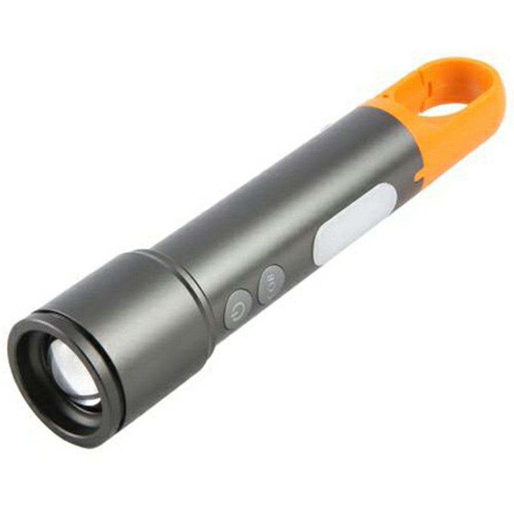 X723 Outdoor White Laser Zoomable Flashlight 800lm Type C Rechargeable Aluminum Alloy Camping Torch