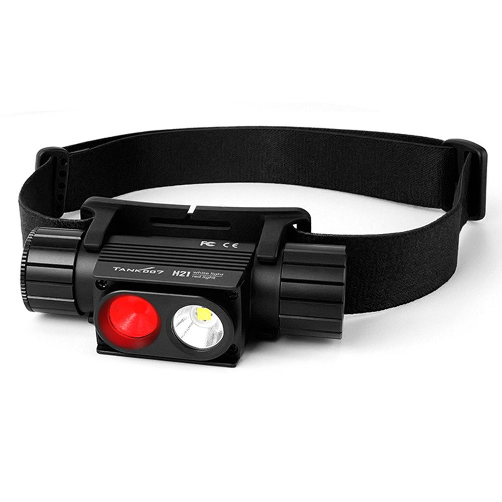 TANK007 H21 Spotlight / Floodlight Dual Light Source Headlamp 1000 Lumens Aluminum Alloy Head Torch