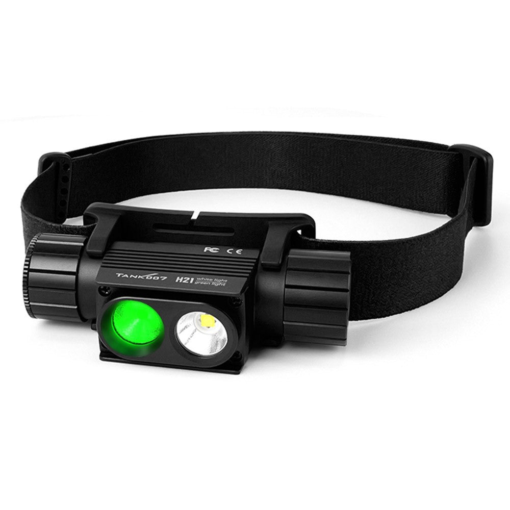 TANK007 H21 Spotlight / Floodlight Dual Light Source Headlamp 1000 Lumens Aluminum Alloy Head Torch