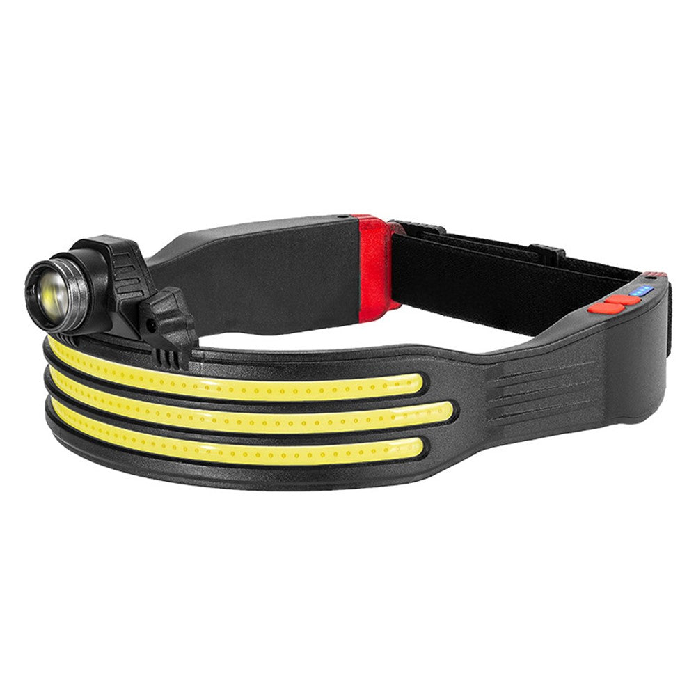 W694-3 COB Mini LED Head Light Adjustable Multi-Function Headlamp Outdoor Headband Flashlight with Red Warning
