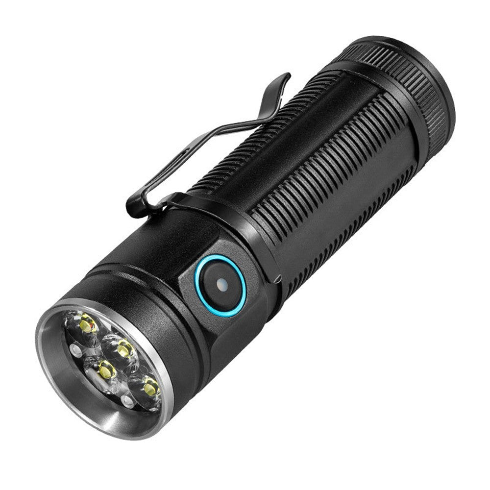 W5184 6-LED Flashlight with Clip for Camping Fishing Light High Brightness Battery-Operated Night Light