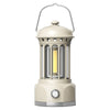 Rechargeable COB Camping Light Retro Style Tent Hanging Light Lantern Lamp for Hiking Evening Party, Size: L
