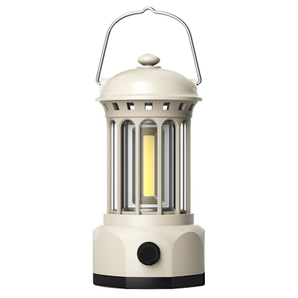 Battery Powered Tent Hanging Light Lantern Lamp Retro Style COB Camping Hiking Light, Size: L