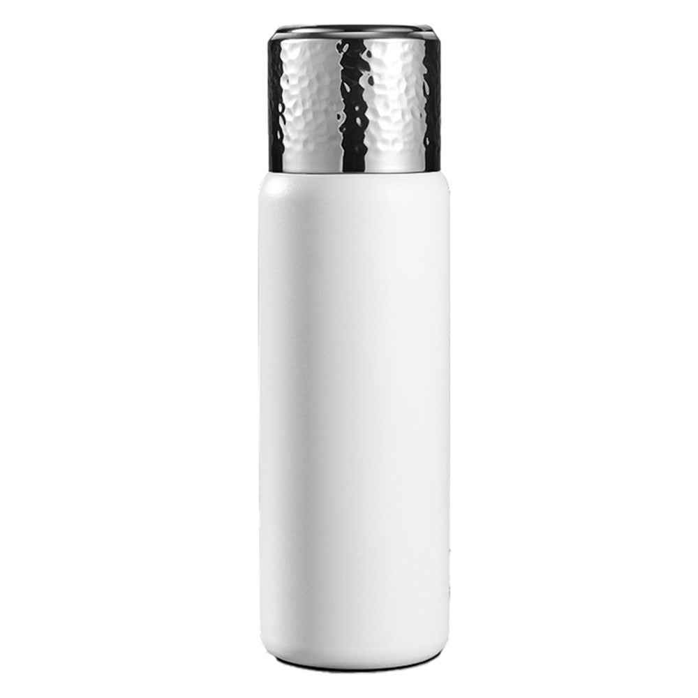 430ml Hammered Texture Lid 316 Stainless Steel Insulated Water Bottle with Tea Strainer BPA-Free, No FDA Certification