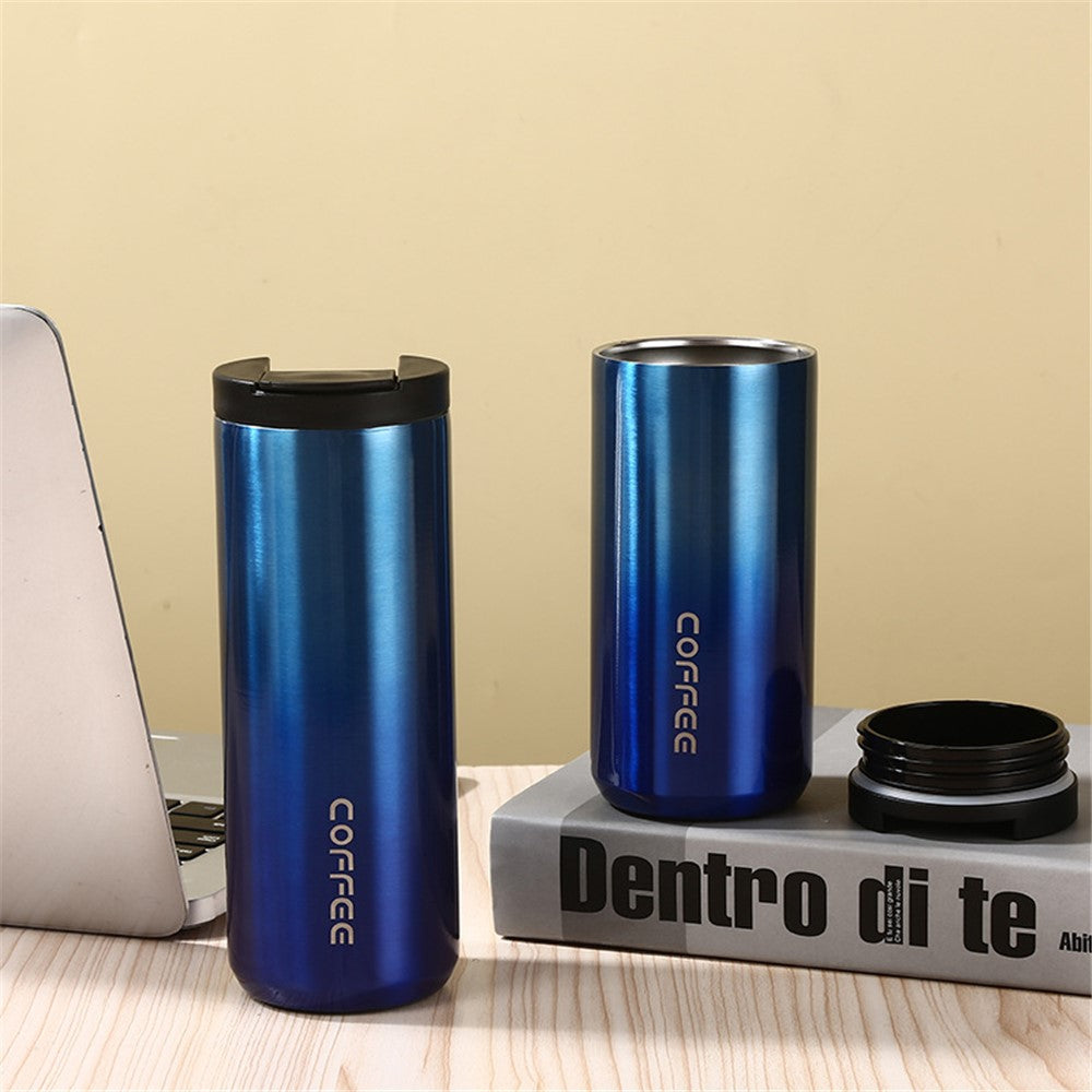 400ml 304 Stainless Steel Insulated Coffee Cup Car Home Water Bottle BPA-Free, No FDA Certification
