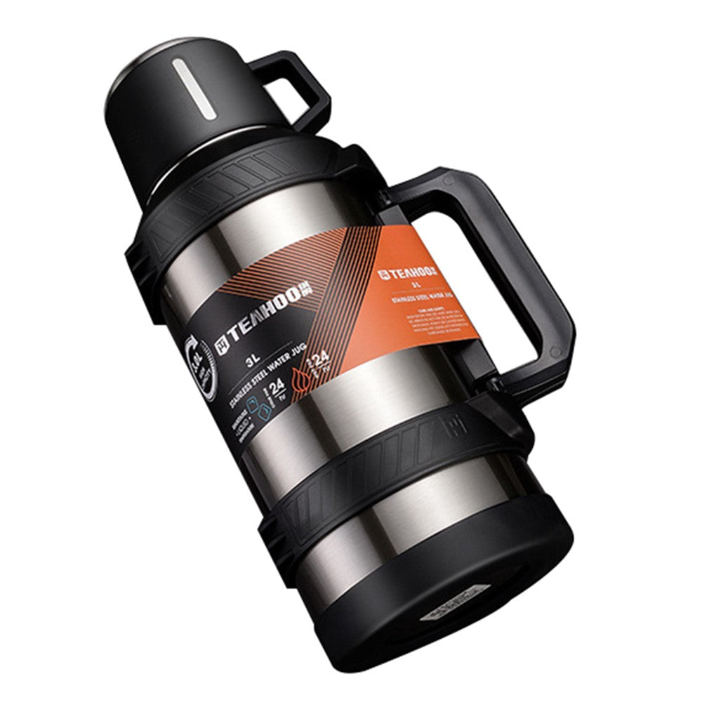 TEAHOO 3.0L Leak Proof 304 Stainless Steel Insulated Cup Water Bottle BPA Free, No FDA