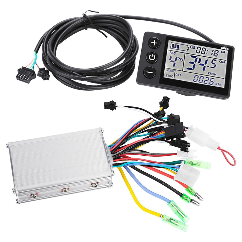 Motor Brushless Controller Waterproof LCD Display Panel Electric Bicycle Scooter Controller Kit