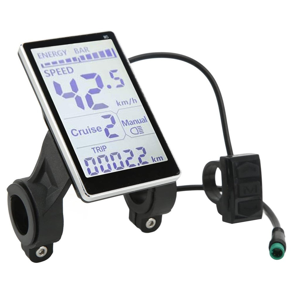 24V / 36V / 48V / 60V Universal Electric Scooter Display Meter for 31.8 22.2mm Electric Bikes LCD Meter