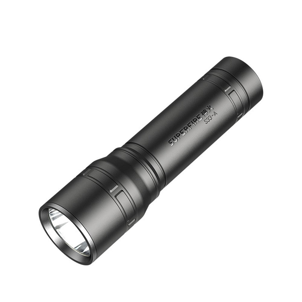 SUPERFIRE S33-A Bright LED Flashlight 4-Mode Rechargeable Waterproof Outdoor Camping Hiking Torch