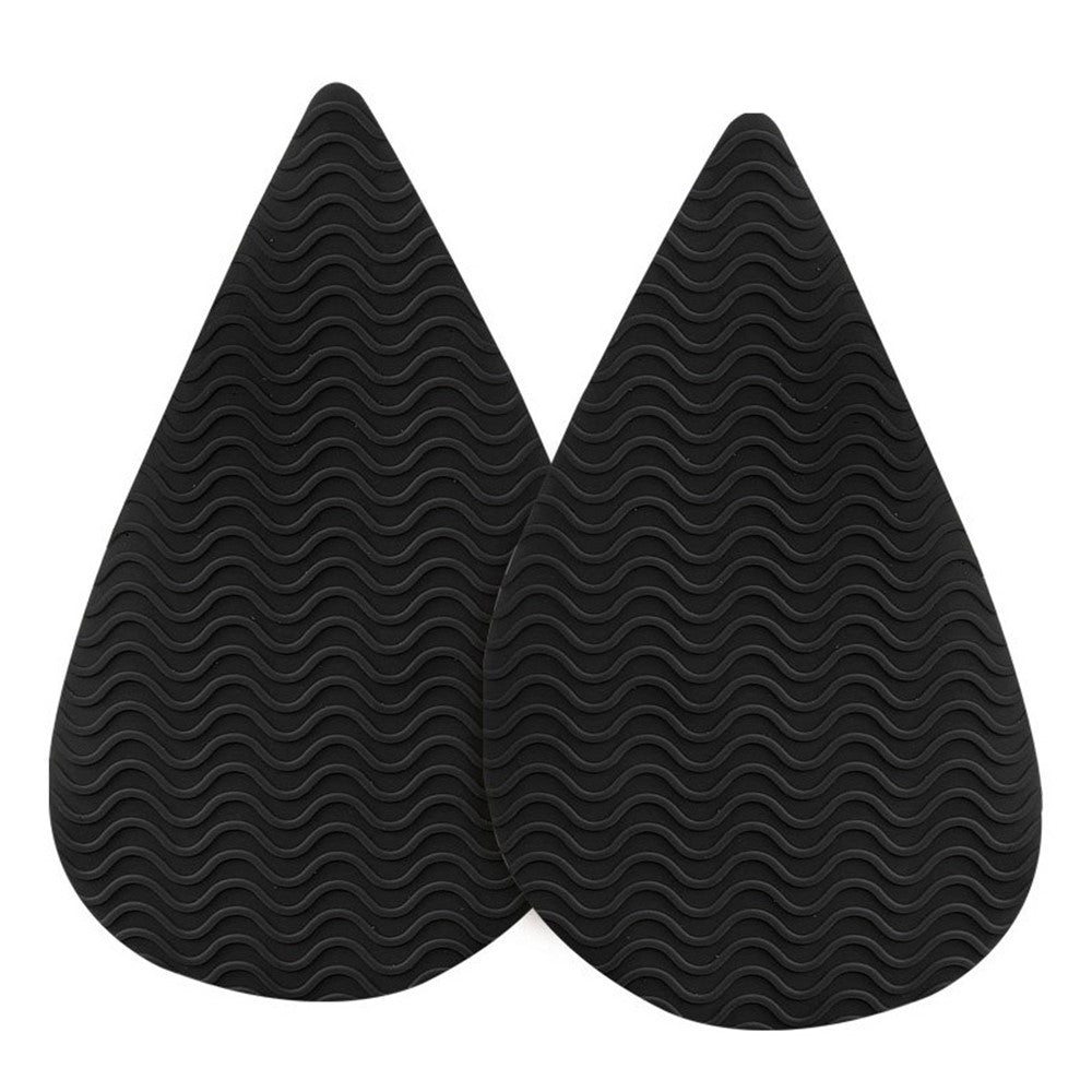 Wave Design Self-Adhesive High Heel Sole Protector Sticker Noise Reduction Silicone Forefoot Pad