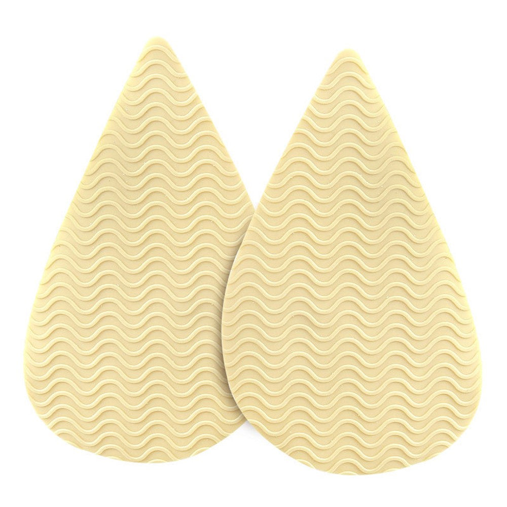 Wave Design Self-Adhesive High Heel Sole Protector Sticker Noise Reduction Silicone Forefoot Pad