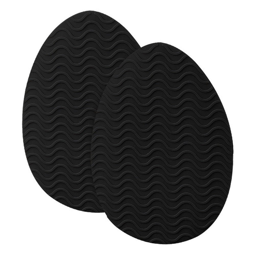 Wave Design Self-Adhesive High Heel Sole Protector Sticker Noise Reduction Silicone Forefoot Pad