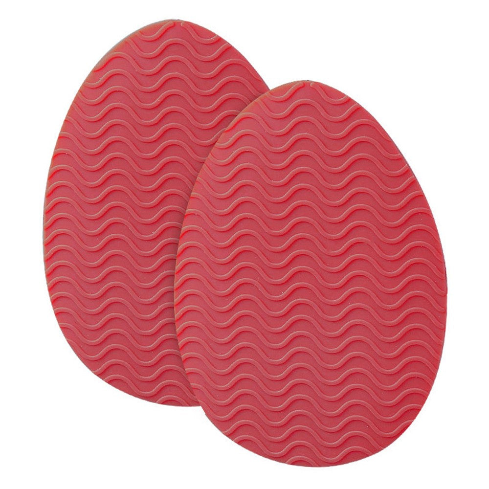 Wave Design Self-Adhesive High Heel Sole Protector Sticker Noise Reduction Silicone Forefoot Pad