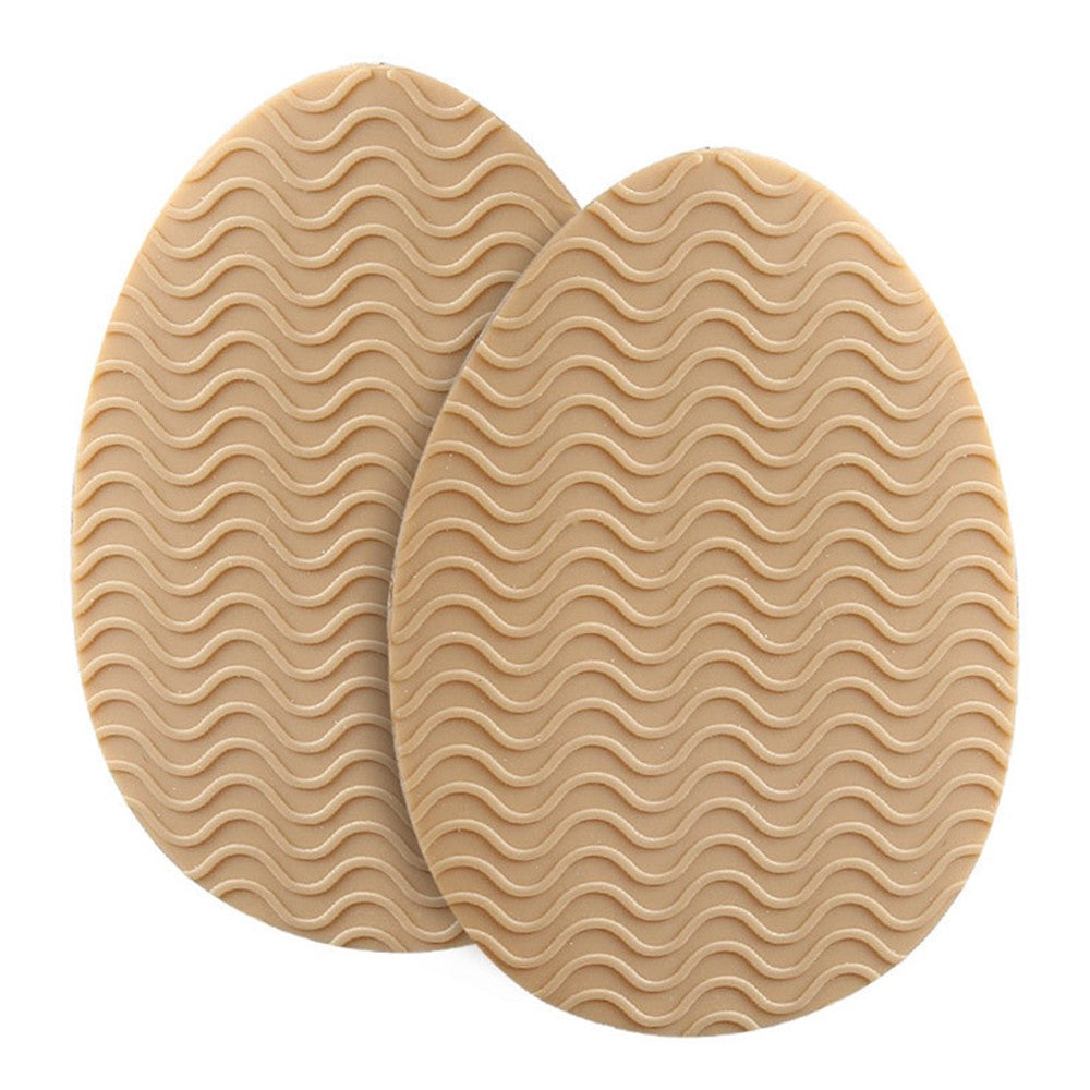 Wave Design Self-Adhesive High Heel Sole Protector Sticker Noise Reduction Silicone Forefoot Pad