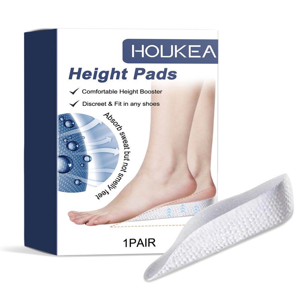 HOUKEA HK-J01-0104-01 1 Pair Increase Height Insoles Arch Support Heighten Insoles Shoes Pads