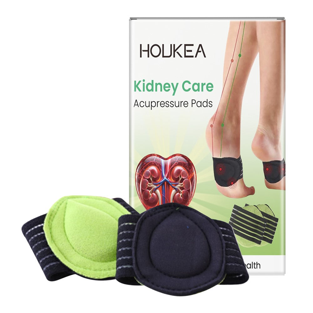 HOUKEA HK-J01-0107-01 1 Pair Kidney Care Feet Acupressure Pads Cushioned Shoes Insole