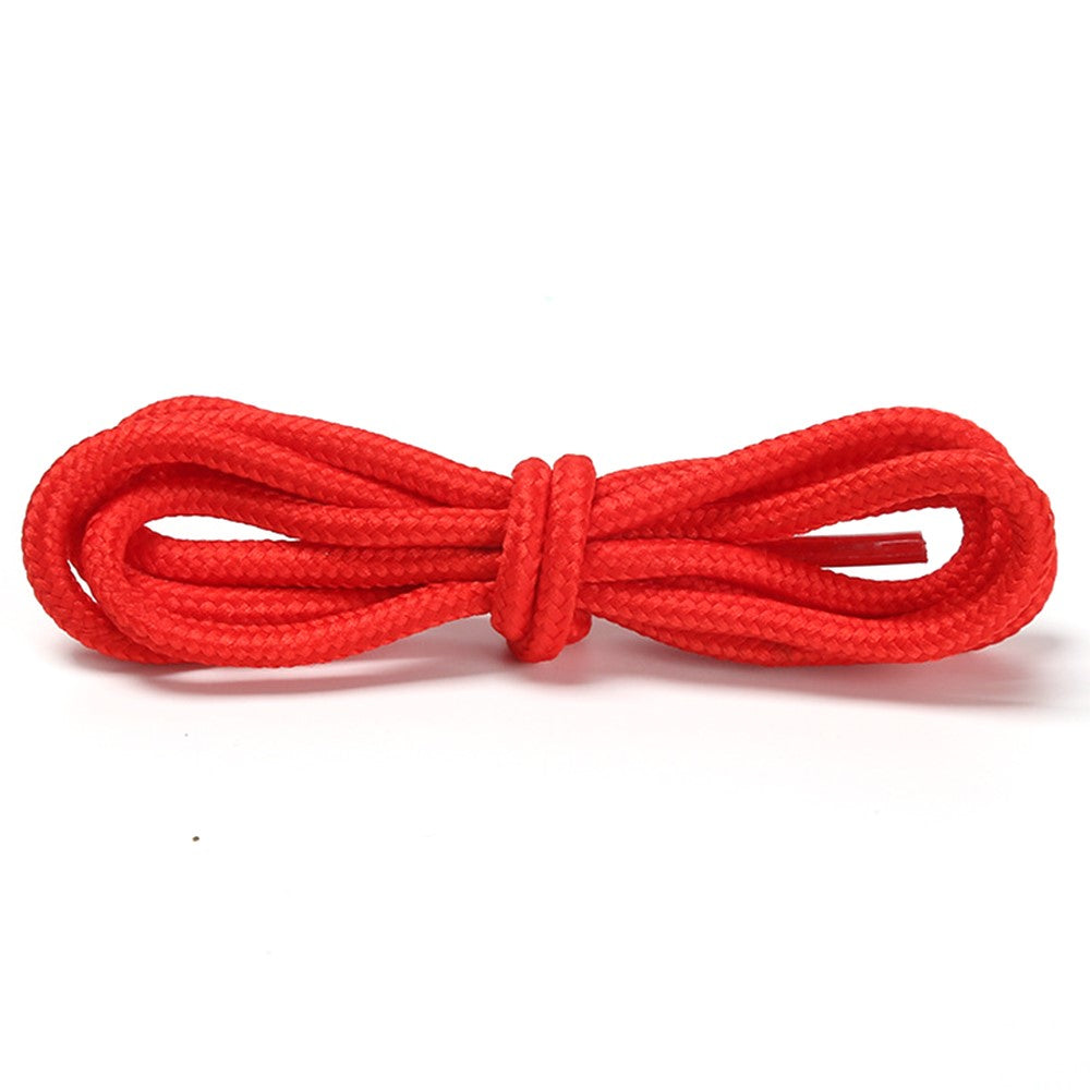 1 Pair Round 4mm Polyester Shoelaces Sneakers Hiking Shoes Hoods Trouser Ropes, 1.2m