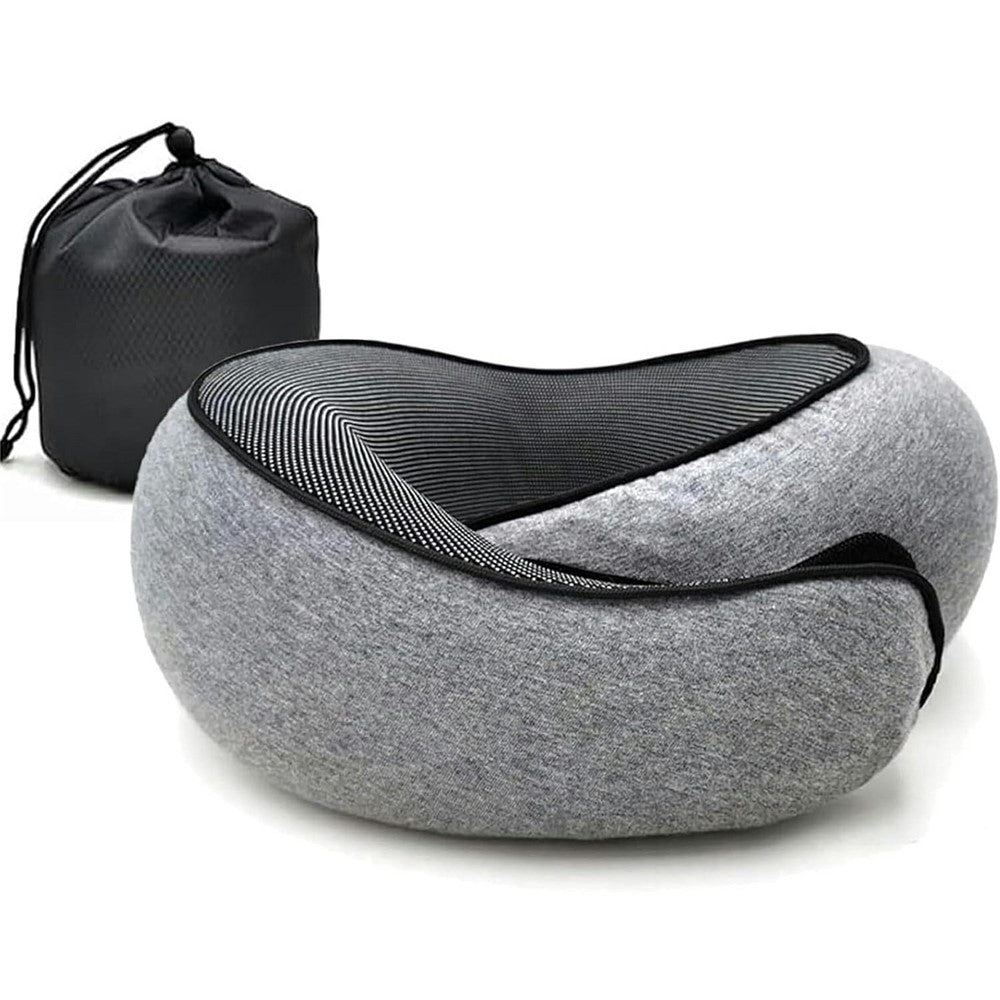Memory Foam Snail Travel Pillow Portable U-Shaped Airplane Office Nap Neck Support Pillow