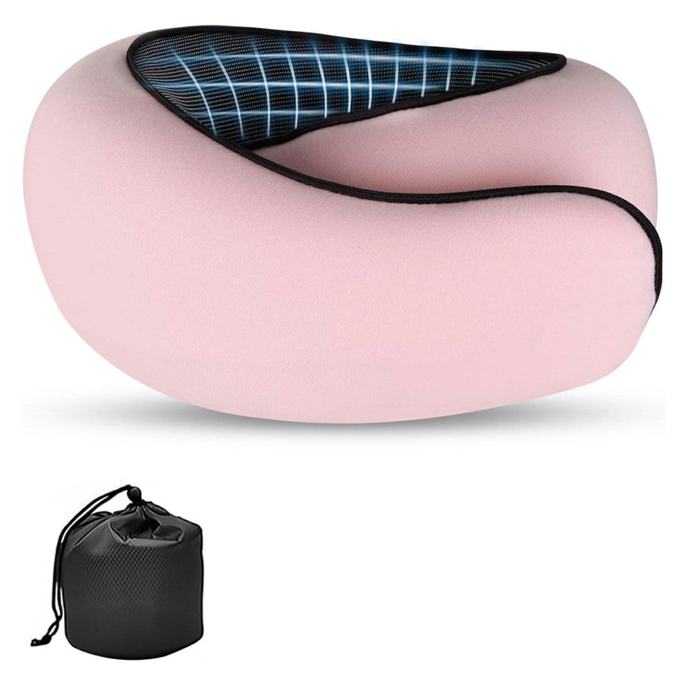 Memory Foam Snail Travel Pillow Portable U-Shaped Airplane Office Nap Neck Support Pillow