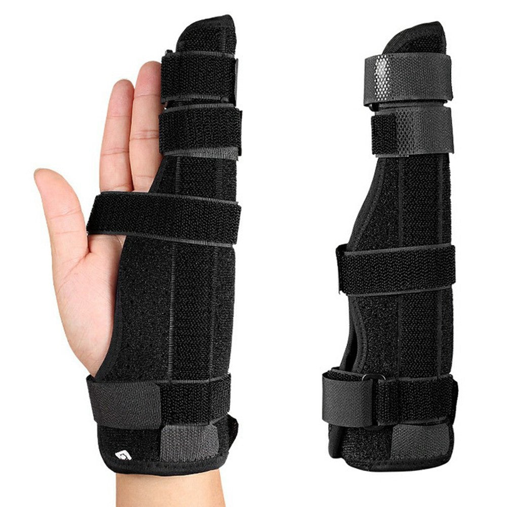 025 Finger Splint Brace 2 Digit Adjustable Breathable Finger Support with Adjustable Straps