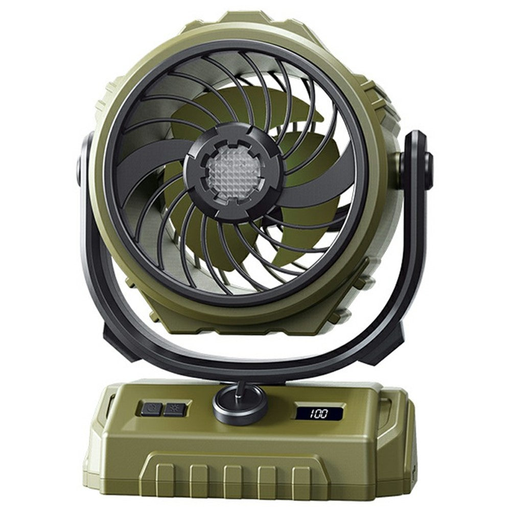 Outdoor Camping Fan 100 Speed 3 in 1 Hanging Fan with LED Light / Power Bank Function CE Certificated